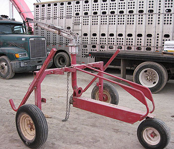 2 axle , 14,700 # WT empty, SR200 Nelson Gun